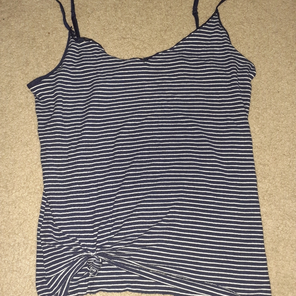 NAVY & WHITE CAMI